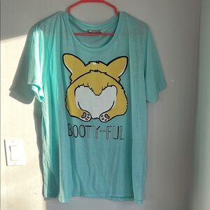 Cute Aqua Graphic Tee